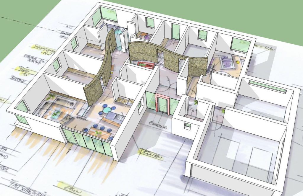 Innenarchitektur -Bedarfsanalyse und Planung