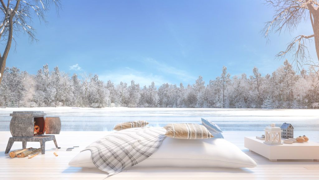 Winterdekoration Innenarchitektur Raumgestaltung