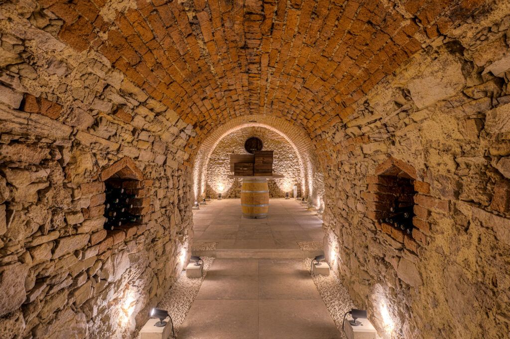 Gewölbe des Weinpresshauses