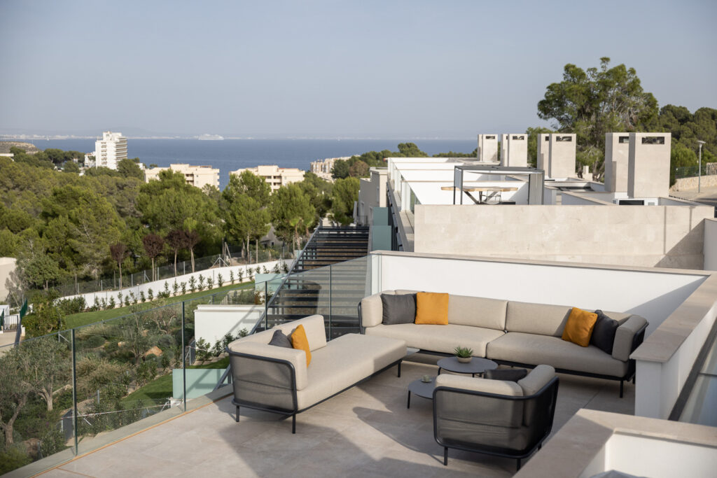 Terrasse mit Aussicht auf Mallorca