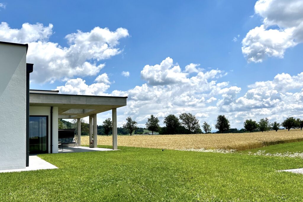 Terrasse mit Aussicht in Baumgartenberg