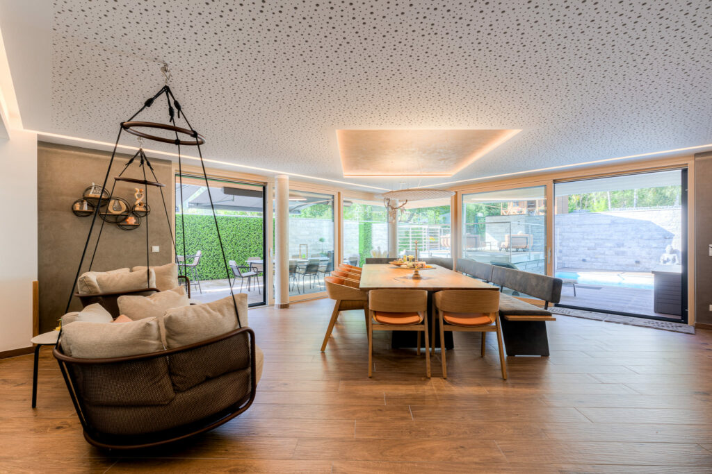 Essbereich im Wellnessbereich