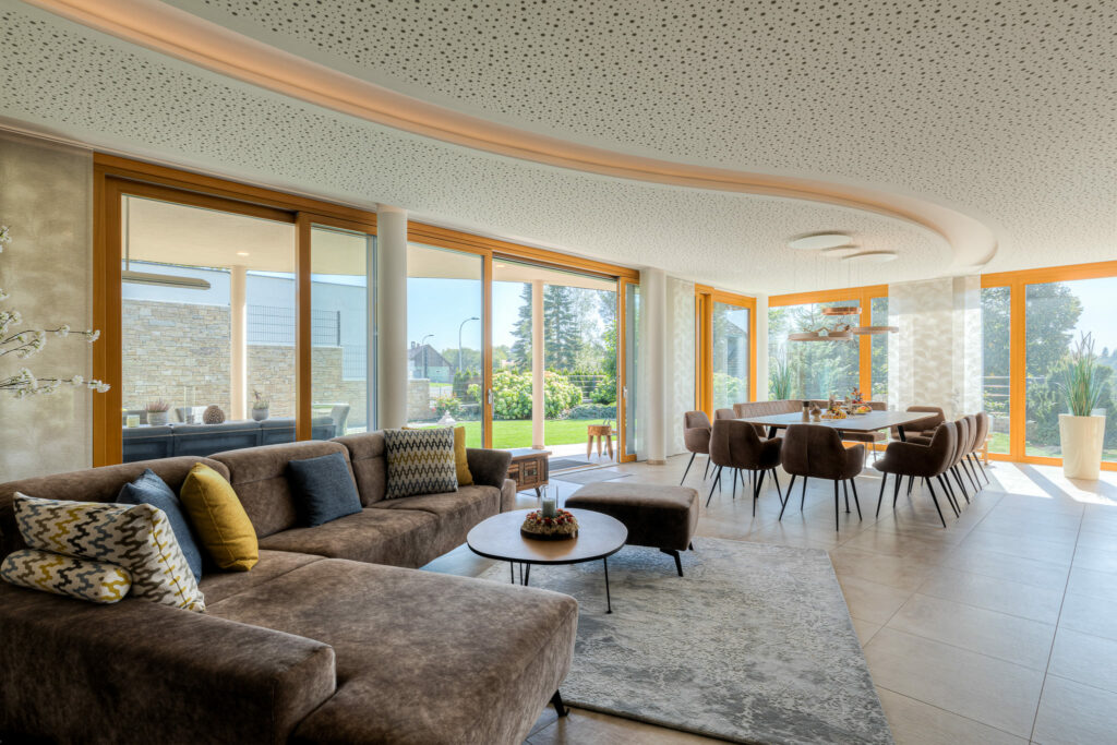 Wintergarten-Anbau in Grossschönau, Sitzgarnitur innen