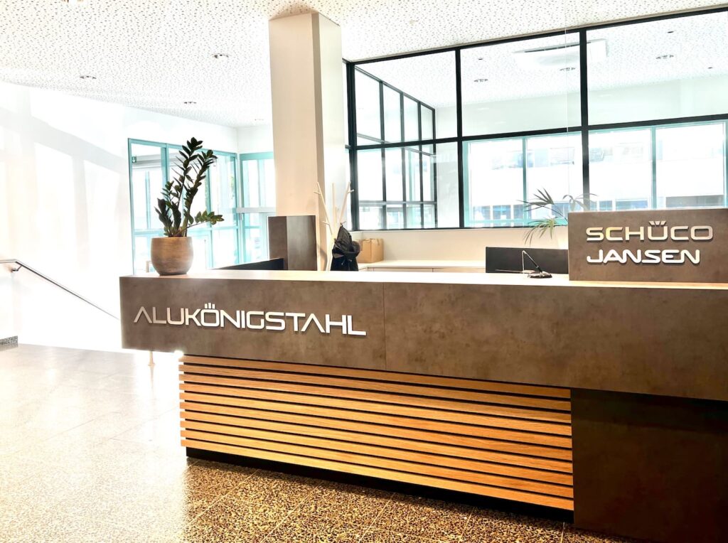 Firmenumbau Phase 1, Hauptgebäude, Rezeption