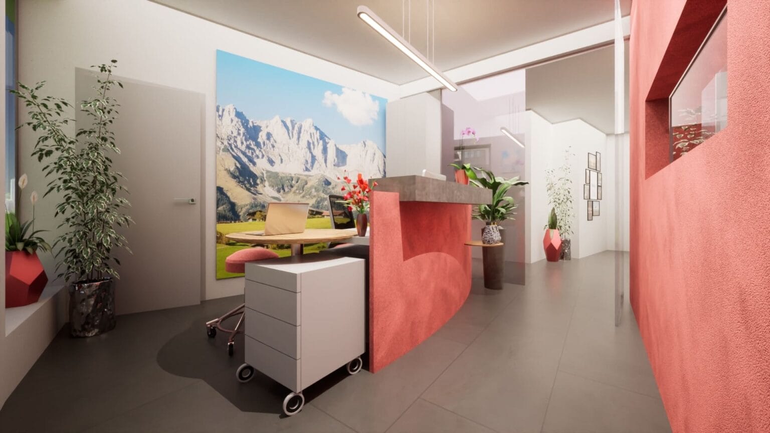 Anmeldung einer Arzt Praxis